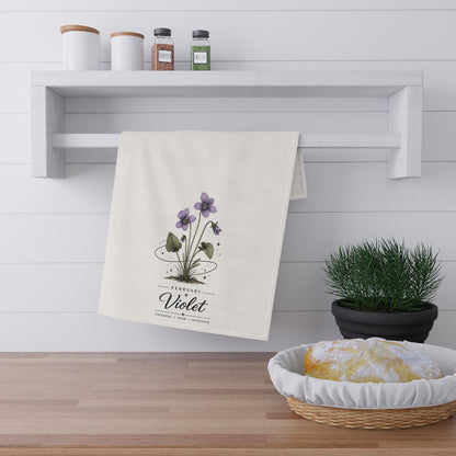 Birth Flower Tea Towel