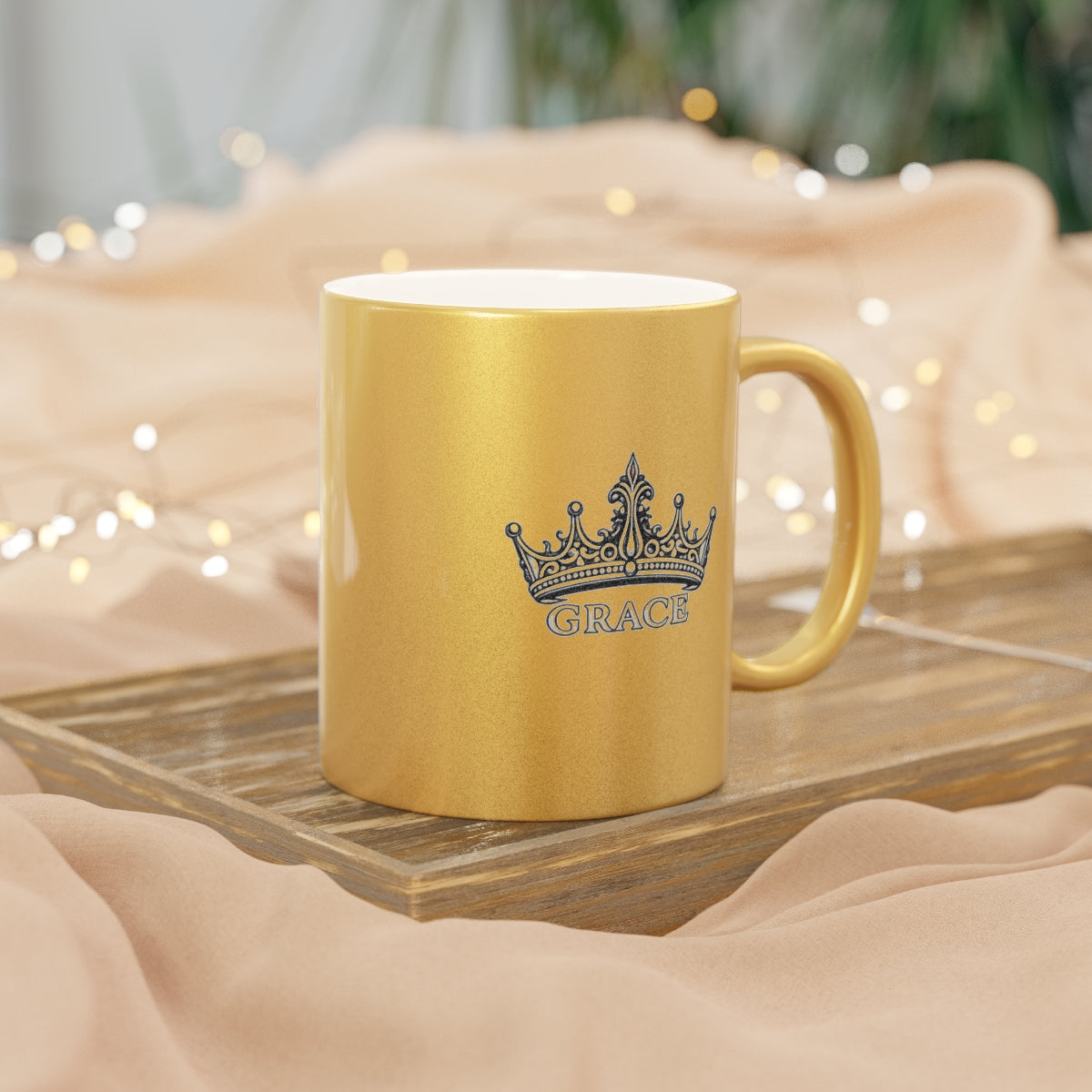 Crown Metallic Mug (Silver\Gold)