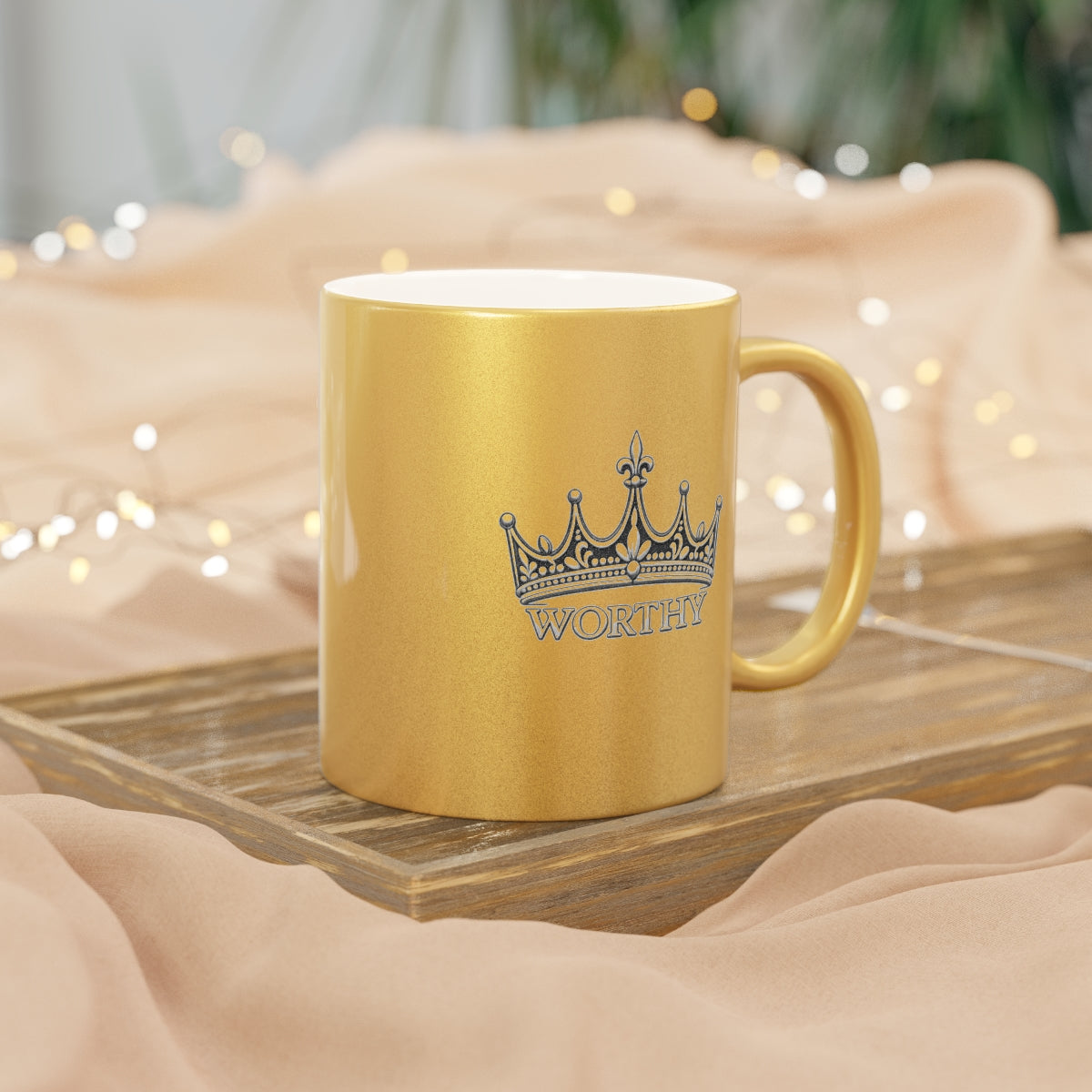 Crown Metallic Mug (Silver\Gold)