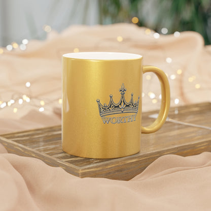 Crown Metallic Mug (Silver\Gold)